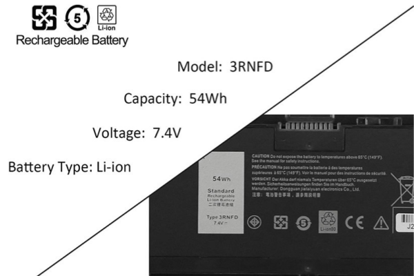 New 3RNFD 7.4V 54Wh Battery For Dell Latitude 14 7000 E7440 E7450 E7420 5K1GW F38HT 34GKR