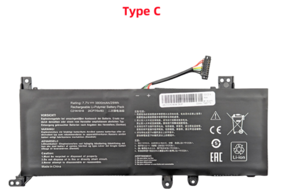 New OEM C21N1818 C21N1818-2 B21N1818 B21N1818-2 Battery For Asus VivoBook F412DA X412FJ X412FA X412UA X512F