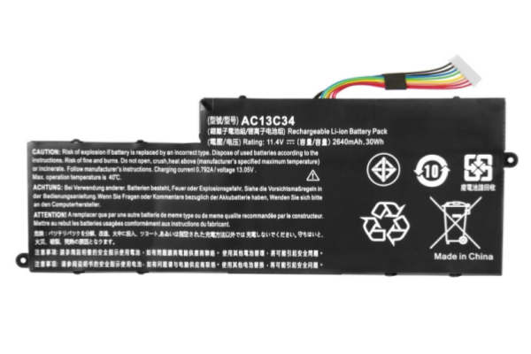 New 11.4V 30Wh AC13C34 Battery For Acer Aspire V5-122P V5-132 V5-132P E3-111 E3-112