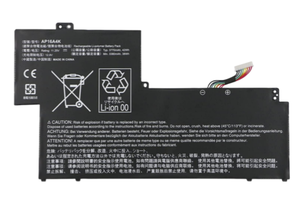 New Lithium-ion Laptop Battery AP16A4K 11.25V 42Wh For Acer Swift 1 SF113-31 ASPIRE AO1-132 N16Q9