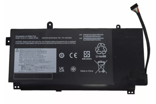 OEM 00HW014 00HW008 00HW009 Battery Replacemen For Lenovo ThinkPad Yoga 15 SB10F46446