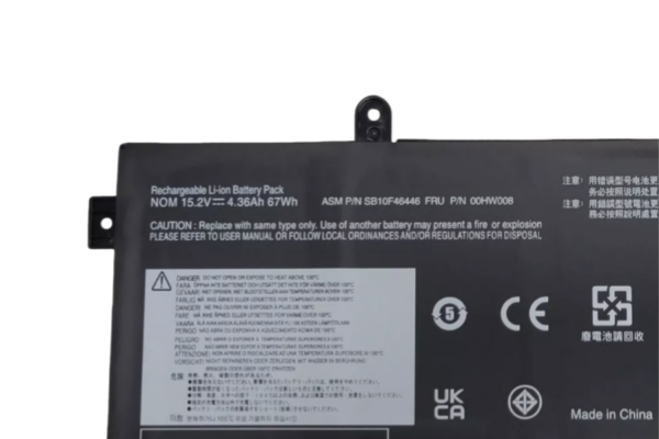 OEM 00HW014 00HW008 00HW009 Battery Replacemen For Lenovo ThinkPad Yoga 15 SB10F46446