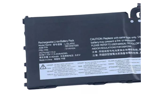 New Internal L16L4P91 L16M4P91 01AV453 Battery For Lenovo ThinkPad X1 Tablet GEN 3