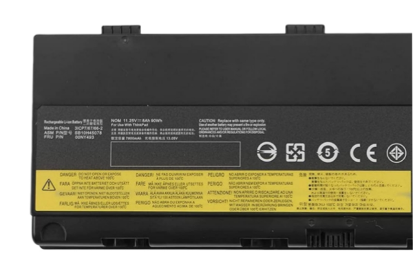 11.25V 90Wh 9Cell New 77+ 00NY492 00NY493 Laptop Battery For Lenovo ThinkPad P50 P51 P52 Series