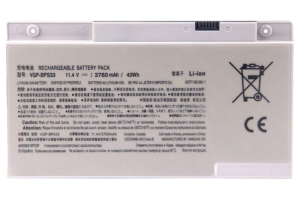 11.4V 43Wh VGP-BPS33 Battery Laptop For Sony VAIO SVT-14 SVT-15 T14 T15 Ultrabooks Series