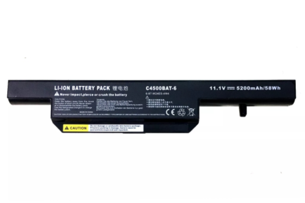 6Cell 11.1V 5200mAh C4500BAT-6 Laptop Battery For Clevo C4100 C4500Q C4500 C5100Q C5105 C5505 B4105 B5100M