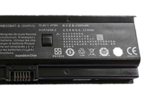 New 10.8V 47Wh Laptop Notebook Battery NB50BAT-6 For CLevo NB50TK1 NB50TJ1 NB50TL NB50TZ