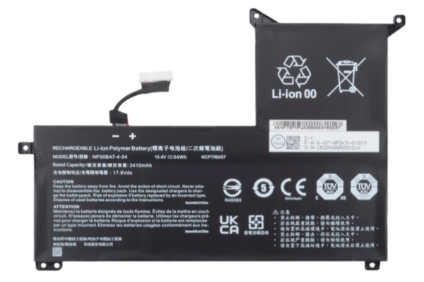 New OEM NP50BAT-4-54 Notebook Battery For Clevo NP70 X17 AT22 Gigabyte G5 KF KE GE Schenker XMG Focus 16 4Cell