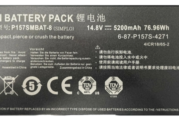 OEM P157SMBAT-8 Laptop Battery For Clevo Terransforce P157S P157SM P177SM-A 14.8V 5200mAh