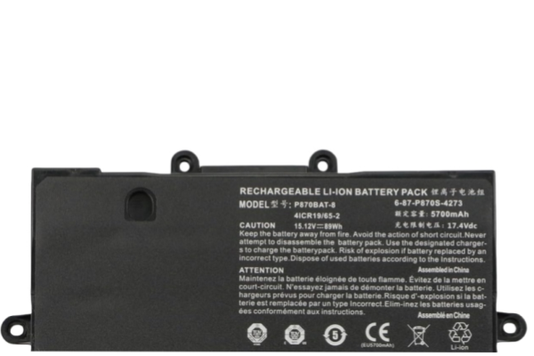 New 15.12V 89Wh P870BAT-8 Notebook Battery OEM For Clevo NP9877 P8700S P870DM P870KM P870TM-G