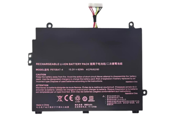 New P970BAT-4 OEM Laptop Battery Replacement For Clevo P960 Erazer X17801 NP8955 NP8967