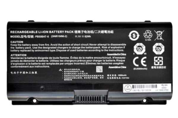 11.1V 62Wh PB50BAT-6 6-87-PB50S-61D00 Battery For Clevo PB71EF-G PowerSpec 1520 1720