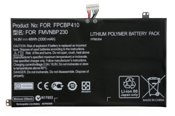 New FPCBP410 FMVNBP230 FPB0304 Notebook Battery For Fujitsu LifeBook UH554 UH574