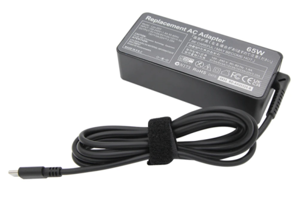 USB-C 65W AC Laptop Power Adapter For Lenovo ThinkPad T480s T490S T490 T480 20V 3.25A