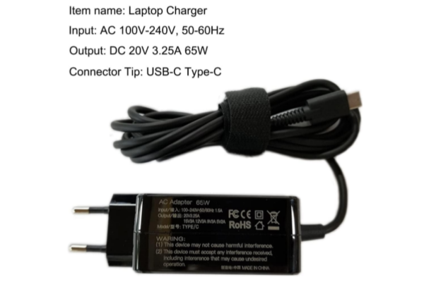 USB-C 65W 20V 3.25A Laptop AC Adapter Charger For Lenovo ThinkPad X1 Carbon Gen 10 PSU