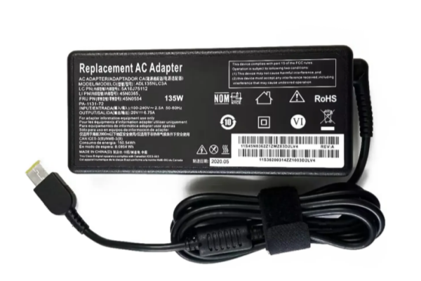 20V 6.75A 135W AC Adapter For Lenovo Ideapad Y40-70 Y40-80 Y50-70 Y50-80 Y70-70 Y70-80 Y700-15ISK 720-15IKB ADL135NLC3A ADL135NDC3A Laptop Charger