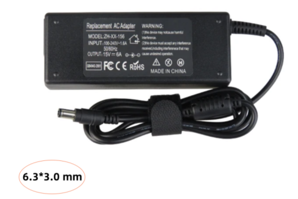 15V 6A AC Power Adapter Laptop For Toshiba Satellite A105-S4164 A105-S4174 A105-S4397 6.3mmx3.0mm