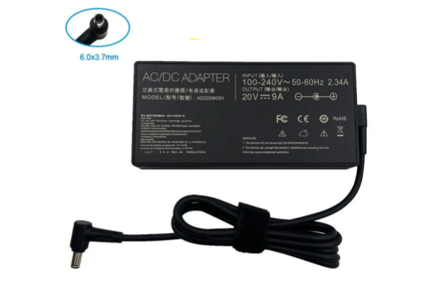 20V 9A 180W AC Laptop Power Adapter For ASUS ROG ZEPHYRUS G15 GA502IV-PH96 6.0mmx3.7mm