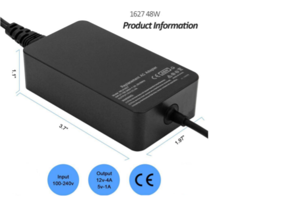 12V 4A 48W AC Power Laptop Charger Adapter For Microsoft Surface Pro 3 Docking Station