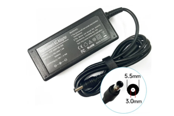 New AC laptop charger adapter 19V 3.16A 60W For Samsung NP400 NP200 R430 R431 PSU 5.5*3.0mm