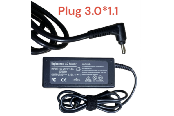 19V 3.16A 60W AC Power Laptop Adapter Charger For Samsung Notebook 9 Pro NP940X5M-X01US 3.0*1.1mm