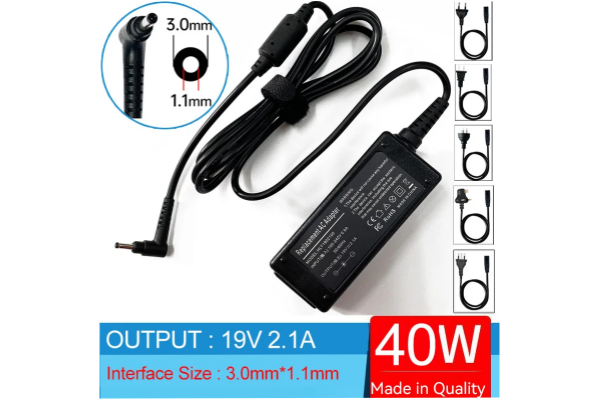 New Laptop Adapter 19V 2.1A 40W PA-1400-96 AD-4019B For Samsung Galaxy Book NP730QCJ-K01US 3.0mm*1.1mm